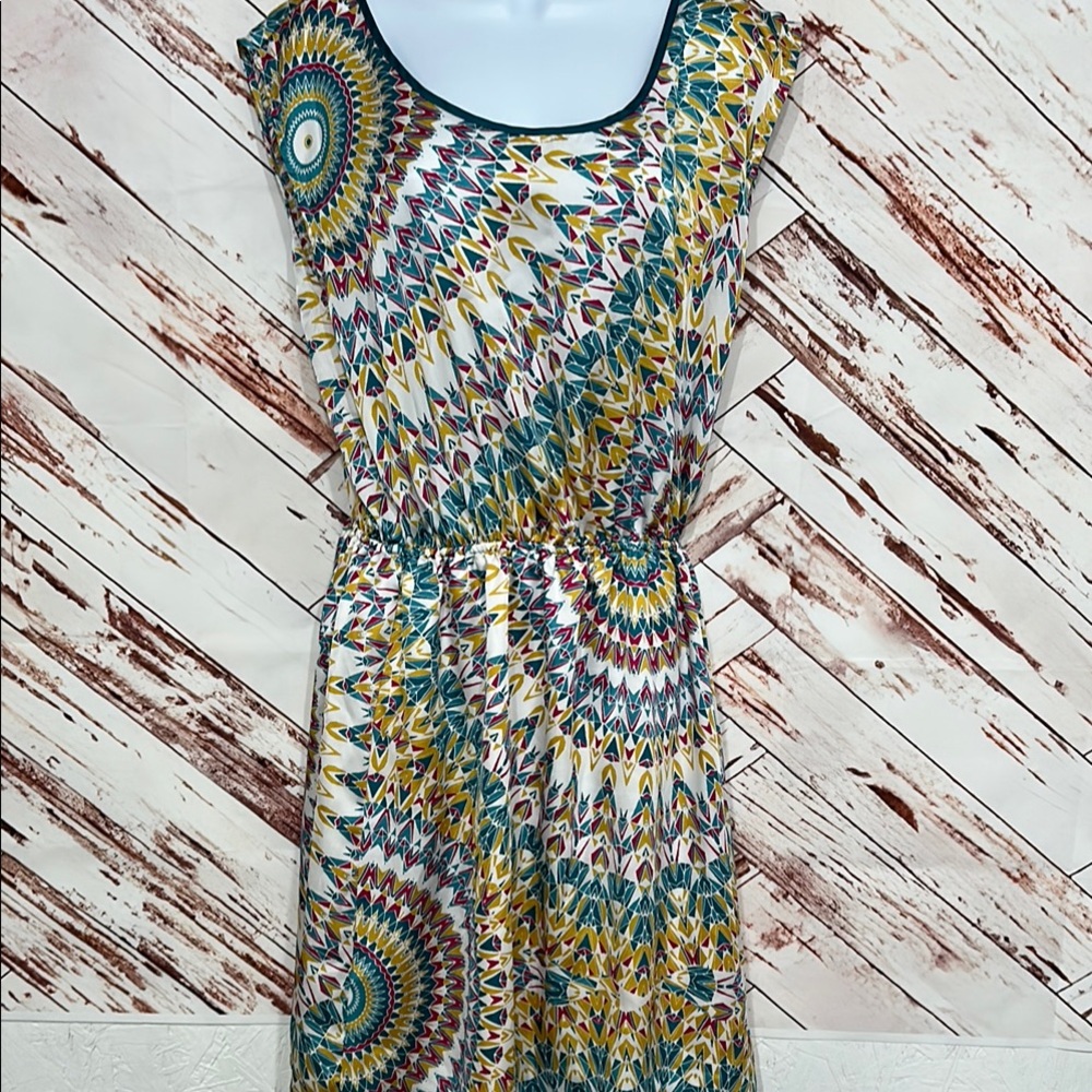 Allen B. By Allen Schwartz Multicolor Geometric Mini Dress